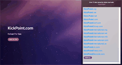 Desktop Screenshot of kickpoint.com
