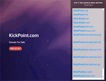 Tablet Screenshot of kickpoint.com